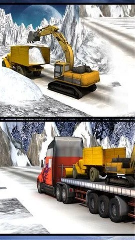 冬季雪救援挖掘机