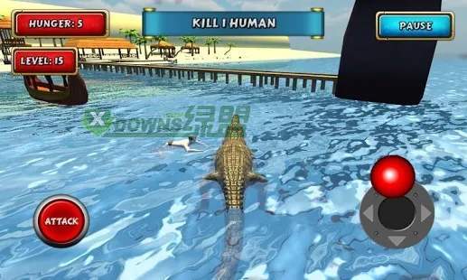 鳄鱼模拟器海滩狩猎